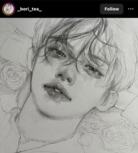 Realistic Sketch, Art Tools Drawing, Kpop Drawings, Easy Drawings Sketches, Txt Yeonjun, Art Drawings Sketches Creative, Dessin Adorable, Realistic Art, Hand Art Drawing