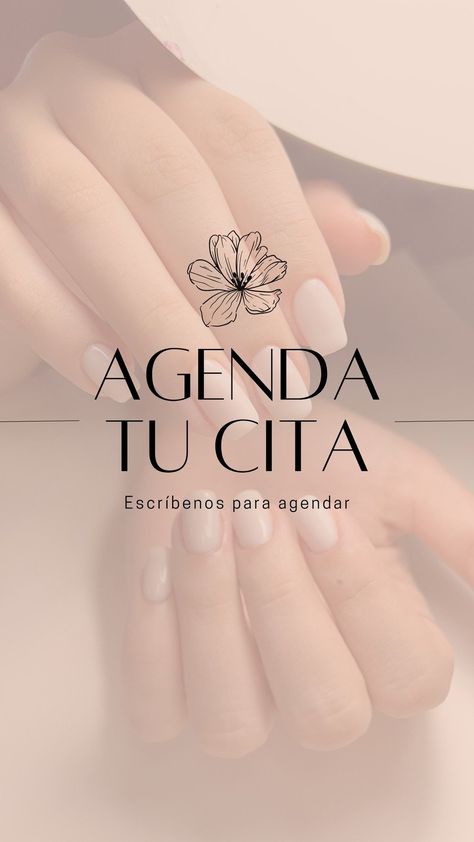 Historia Instagram Agenda Cita Uñas Elegante Minimalista Beige Negro - Templates by Canva Nails Logo, Hello Nails, Nail Logo, Gothic Nails, Nail Room, Rose Nails, Hair And Beauty Salon, Instagram Nails, Beauty Studio