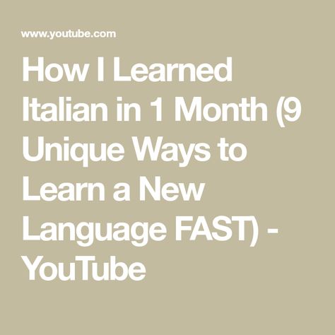 Language Learning Schedule, How To Learn Italian, Learning Schedule, Learn Italian, Italian Words, New Language, Learn Faster, Learning Italian, Life Hacks For School