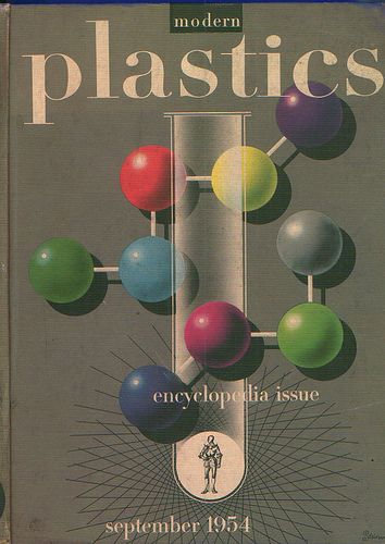 Modern Plastics Encyclopedia Edition, 1954 (1) | Found in th… | Flickr Graphic Design Collection, Science Illustration, Best Book Covers, Cover Artwork, Graphic Design Poster, Vintage Poster, Vintage Graphics, Magazine Design, Picture Tattoos