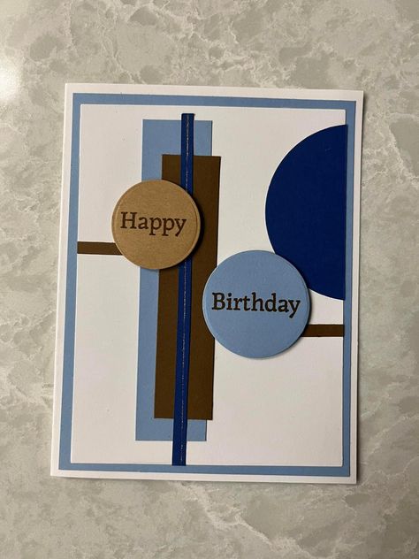 Male Sympathy Cards Stampin Up Ideas, Male Card Ideas, Masculine Cards Handmade Happy Birthday, Birthday Cards For Men Handmade, Men’s Birthday Cards, Masculine Birthday Cards Handmade, Homemade Cards For Men, Cards For Men Handmade, Male Birthday Cards