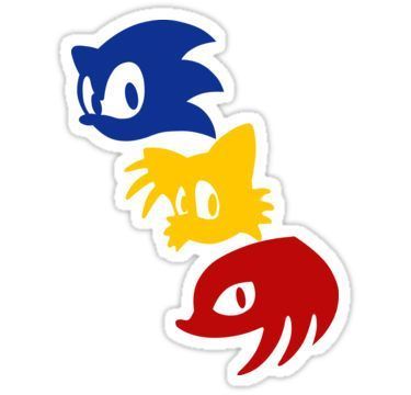 Sonic Tails And Knuckles, Tails And Knuckles, Sonic Tails Knuckles, 90s Stickers, Sonic Tails, Sonic Birthday Parties, 90's Stickers, Sonic & Knuckles, Sonic Party