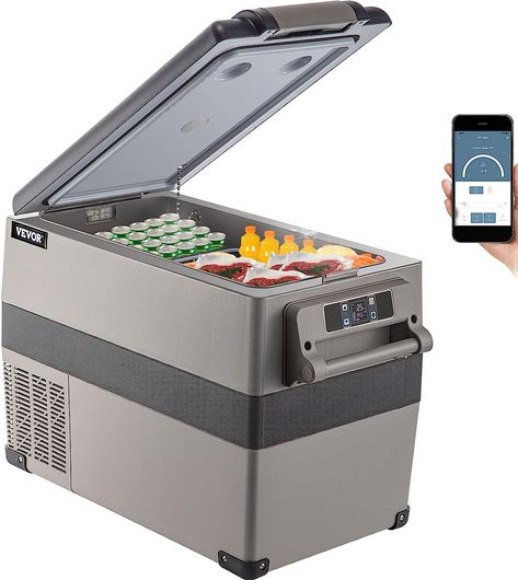 https://amzn.to/46JA4yV Skoolie Ideas, Portable Freezer, Rv Refrigerator, Outdoor Fridge, Refrigerator Cooler, Mini Fridge With Freezer, Car Fridge, Car Cooler, Portable Refrigerator