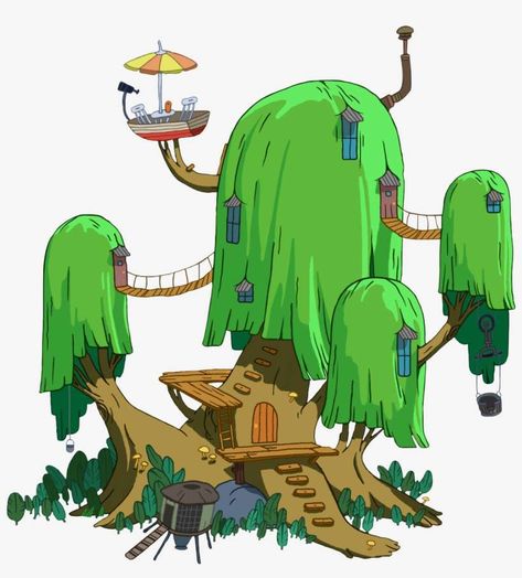 Adventure Time Tree House, Characters Adventure Time, Adventure Time Tree, Adventure House, Adventure Time Funny, Adventure Time Quotes, Adventure Time Tattoo, Adventure Time Princesses, Land Of Ooo