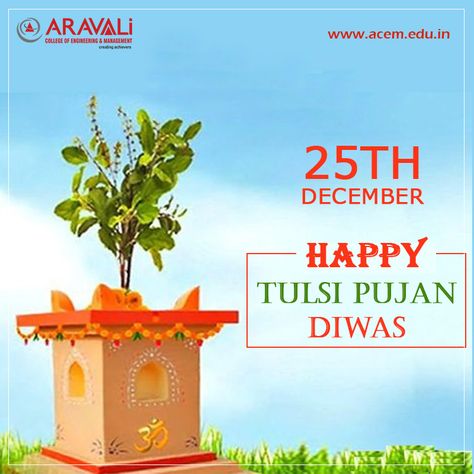 Wish you all a very Happy Tulsi Pujan Diwas. #TulsiPujanDiwas #ACEM #AcemIndia #AravaliCollege https://acem.edu.in Tulasi Pujan Diwas, Tulsi Diwas Images, Happy Tulsi Pujan Diwas, Tulsi Puja Wishes, Tulsi Diwas Wishes, Tulsi Diwas, Mobil Photography, Vivah Images, Happy Morning Images