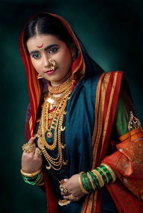 TOP 10 TRADITIONAL TYPES OF MAHARASHTRIAN JEWELLERY THAT ENHANCES THE LOOK OF EVERY MAHARASHTRIAN WOMEN | Anuradha Art Jewellery Maharashtrian Bride Jewellery, Maharashtrian Bride, Marathi Saree, Maharashtrian Saree, Maharashtrian Jewellery, Marathi Bride, Nauvari Saree, Wedding Couple Poses Photography, Indian Woman