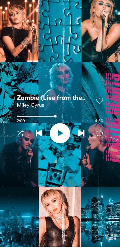 Miley Cyrus - Zombie Zombie Live, Female Songs, Female Artist, Song Artists, Her Music, Miley Cyrus, Showcase Design, Sabrina Carpenter, Female Artists