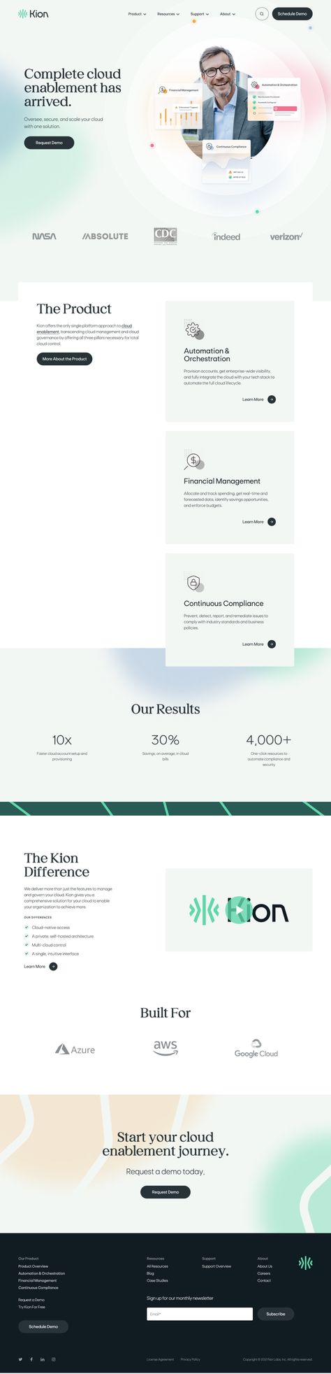 Complete Cloud | Land-book - website design inspiration gallery