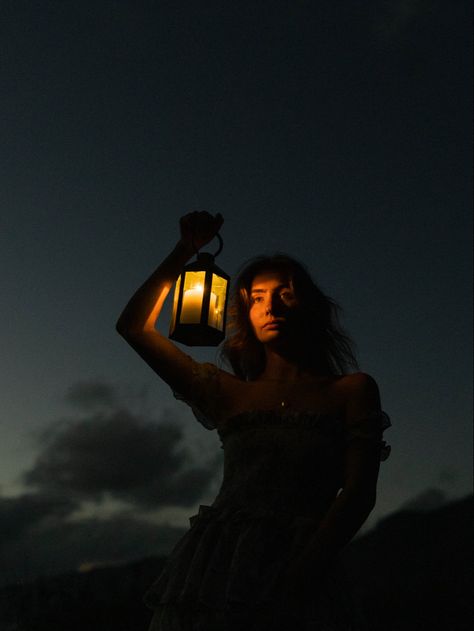 Lantern Photography, Lake Photoshoot, Oahu Photographers, Moonlight Photography, Dark Portrait, Night Portrait, Photography Posing Guide, Halloween Photoshoot, Cinematic Photography