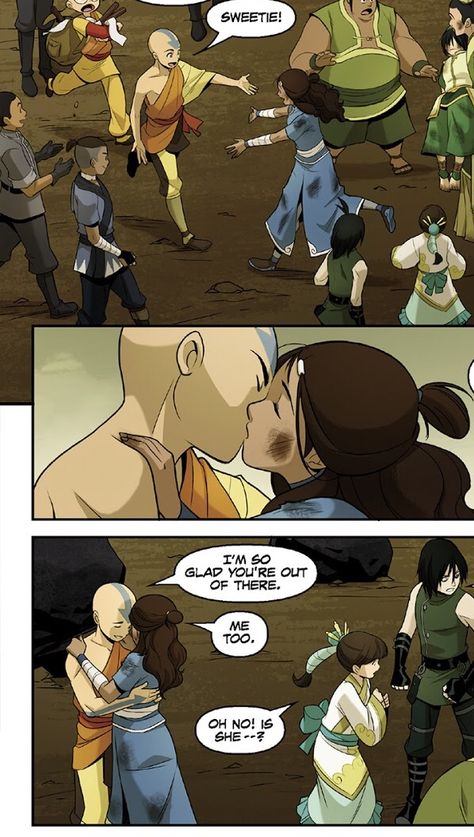 Aang X Katara Fanart, Katara X Aang Fan Art, Avatar The Last Airbender Kataang, Kataang Comic, Katara X Aang, Aang X Katara, Kataang Fanart, Legend Of Genji, Avatar Ang