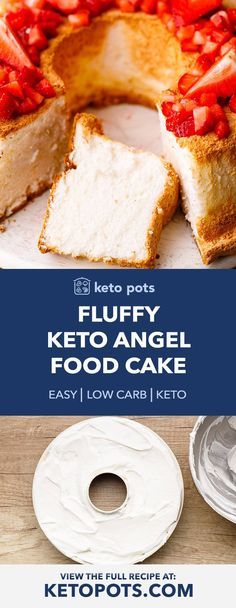 Bouncy (And Fluffy) Keto Angel Food Cake - Keto Pots Keto Angel Food Cake, Tube Pan, Keto Cakes, Low Carb Sweeteners, Keto Cake, Keto Dessert Easy, Low Carb Sweets, Fluffy Texture, Pure Vanilla