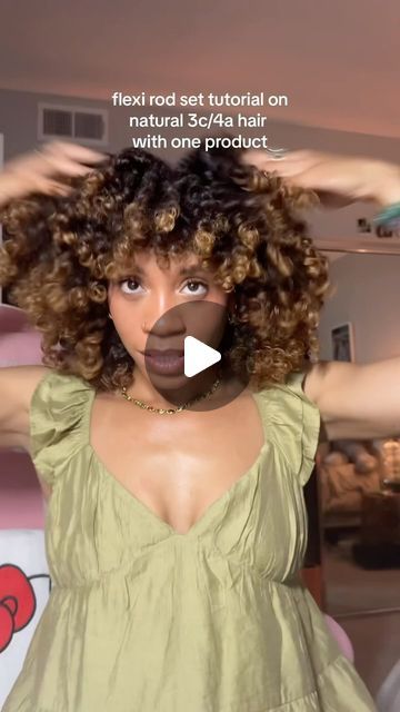 Jordyn on Instagram: "as promised, heres a tutorial with my 3c/4a natural hair on how to do a flexi rod set🥹

for products i used @patternbeauty Curl Mousse and i got my hooded dryer attachment from Sally’s Beauty 🩷

i hope this helps you all with achieving this style, i know its becoming one of my staples to encourage hair growth, and i hope it can be the same for you 🙂‍↕️

#flexirodset #flexirodsonnaturalhair #flexirodsettutorial #naturalhairstyles #curlyhairtutorial" Flexi Rods On Natural Hair, 3c/4a Natural Hair, Flexi Rod Set, 3c 4a Hair, Hooded Dryer, 4a Natural Hair, Curl Mousse, 4a Hair, Flexi Rods