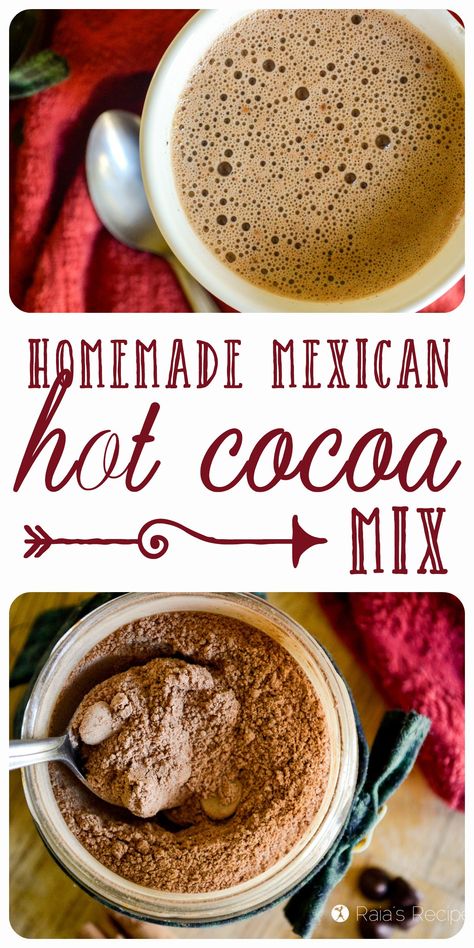 Mexican Hot Chocolate Mix Mexican Hot Chocolate Mix Recipe, Mexican Hot Chocolate Mix, Mexican Hot Chocolate Recipe, Spicy Hot Chocolate, Hot Cocoa Mix Recipe, Hot Chocolate Mix Recipe, Gourmet Hot Chocolate, Homemade Dry Mixes, Homemade Hot Chocolate Mix