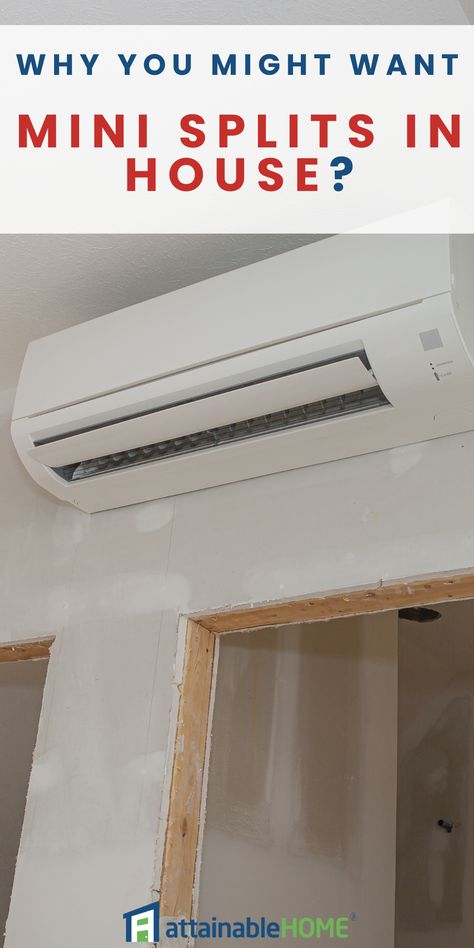 Cooling System Home, How To Hide A Mini Split Unit, How To Install A Mini Split, Mini Split Cover Ideas, Mini Split Heating And Cooling, Ductwork Installation, Ductless Heating And Cooling, Boiler Heating System, House Diys