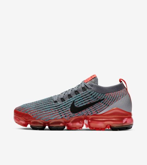 Nike Air VaporMax Flyknit 3 'Lava & Grey' Nike Air Vapormax Flyknit 3, Nike Air Vapormax 2019, Size 11 Women Shoes, Nike Air Vapormax Flyknit, Vapormax Flyknit, Nike Shoes Air Max, Shoe Nike, Air Vapormax, Nike Air Vapormax