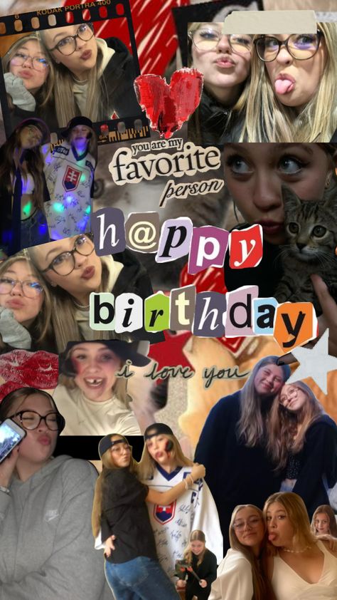 Birthday Card With Photo, Birthday Photo Collage, Friend Crafts, Happy Birthday Quotes For Friends, Photo Editing Tricks, You Are My Favorite, Creative Instagram Photo Ideas, Happy Birthday Quotes, Aesthetic Collage