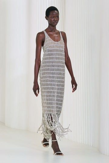 Pinterest Predicts, Spring 2023 Ready To Wear, 2023 Ready To Wear Collection, Knitwear Trends, 2023 Ready To Wear, Crochet Maxi Dress, Fashion Crochet, Cocktail Gowns, Knitwear Fashion