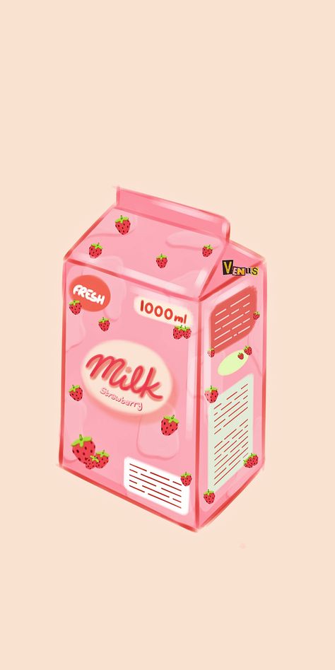 For pink aesthetic wallpaper drawing by me<3 Pink Aesthetic Wallpaper Strawberry, Pink Milk Aesthetic, Milk Wallpaper Aesthetic, Strawberry Milk Aesthetic Wallpaper, Milk Box Aesthetic, Aesthetic Wallpaper Strawberry, Milk Aesthetic Wallpaper, Strawberry Milk Wallpaper, Strawberry Milk Aesthetic