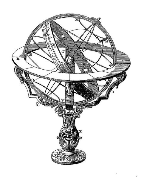 Armillary Sphere, Illustrated Manuscript, Crazy Funny Pictures, Spiritual Symbols, Illustration Art Drawing, Clip Art Vintage, 3d Modelling, Boat Design, Vector Pattern