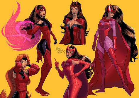 Scarlet Witch Comic Costume, Movie Costume Design, Drawing Avengers, Witch Drawings, Marvel Comics Characters Art, W.i.t.c.h Fanart, Scarlet Witch Comic, Comic Costume, Witch Drawing