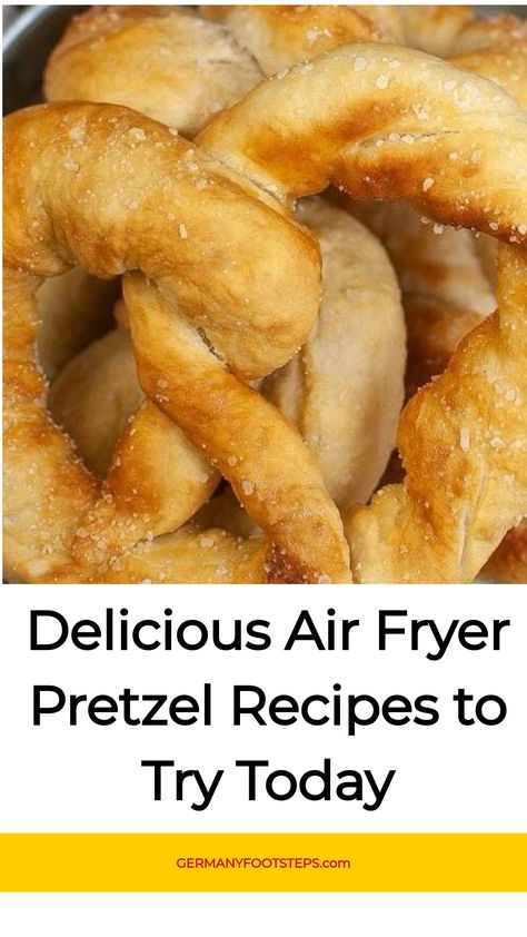 Golden, salted pretzels stacked together. German Soft Pretzel Recipe, Air Fryer Pretzel, German Pretzel Recipe, Slow Cooker Red Cabbage, Make Pretzels, Pretzel Recipes, German Pretzels, Easy German Recipes, Pretzel Recipe