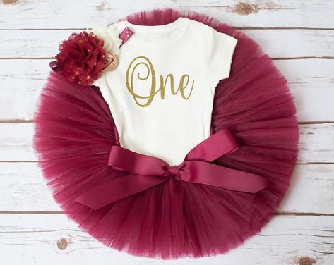 This item is unavailable | Etsy Birthday Autumn, Tutu Size Chart, Unicorn Birthday Outfit, Homecoming Outfit, Gold First Birthday, Burgundy Outfit, St Patrick's Day Outfit