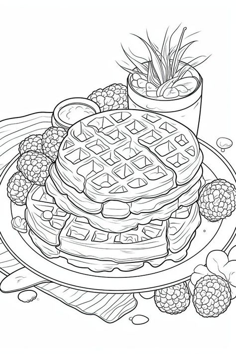 Delicious Waffles Coloring Page For Adults Coloring pages #coloringpages Coloring page #coloringpage Adult Coloring pages #adultcoloringpages Coloring pages adult #coloringpagesadult Coloring books #coloringbooks 16.136 Colour Pages For Adults, Jumbo Coloring Pages, Coloring Drawings For Adults, Plus Size Coloring Pages, Bold Coloring Pages, Printable Coloring Pages For Adults Simple, Colouring Pages For Adults Aesthetic, Mexican Coloring Pages, Food Colouring Pages