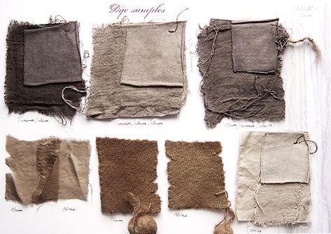 https://flic.kr/p/G9Yan | Walnut + iron | Natural dye experiments, 100% walnut bark with an afterbath of 2% iron. Textile Dyeing, Tea Bag Art, Natural Dye Fabric, Eco Dyeing, Botanical Dyeing, Food Dye, Tea Dyeing, Primitive Crafts, Eco Printing