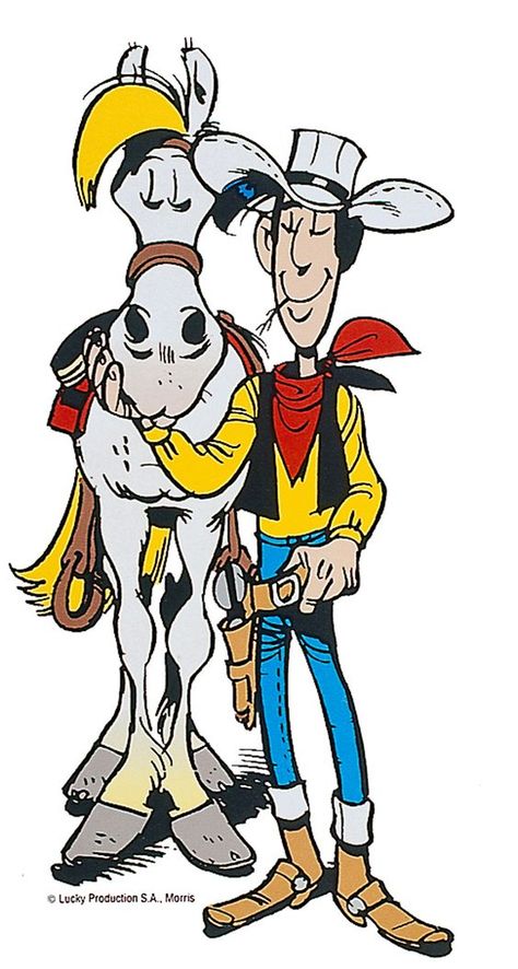 Luke Luke, Karakter Marvel, Wilde Westen, Character Animation, Lucky Luke, Bd Comics, Funny Illustration, Illustration Character, Old Cartoons