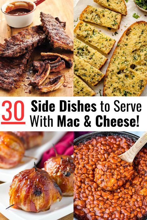 What Goes With Mac & Cheese - 30 Best Side Dishes! Dinner With Mac And Cheese Side, Sides For Mac And Cheese Dinners, What Goes With Mac And Cheese, What To Eat With Mac And Cheese, What To Serve With Mac And Cheese, Ambrosia Fruit Salad, Best Sides, Spiced Lentils, Cherry Tomato Salad