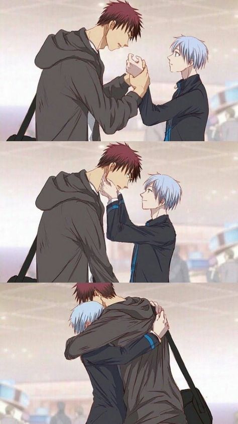 Kuroko X Kagami, Kagami X Kuroko, Kuroko Harem, Kagami Kuroko, Kurokos Basketball, Kuroko No Basket Characters, Kagehina Cute, Basketball Anime, Kagami Taiga