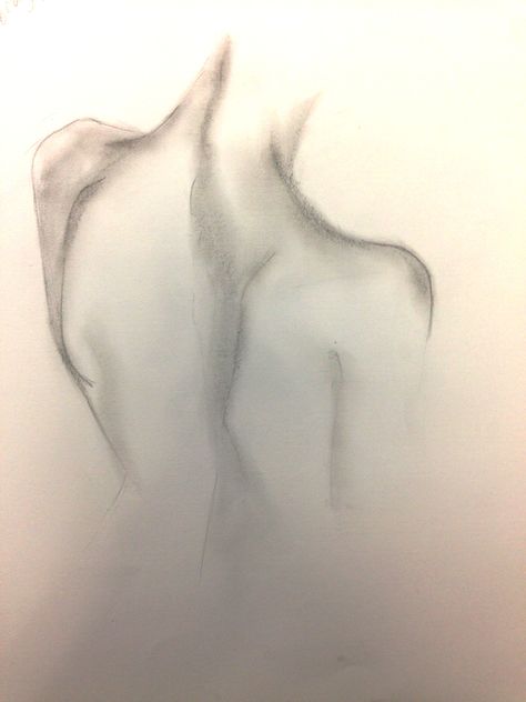 Shoulder Blades Reference, Led Pencil Drawings, Drawing Studio, Ceramic Bust, Anatomy References, Led Pencils, Anatomy Reference, Art References, Pencil Drawing