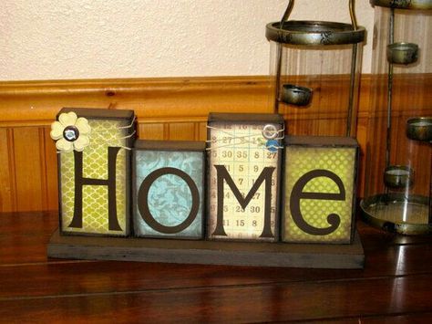 Letters for home Crafts With Wood Blocks, Crafts With Wood, 2x4 Crafts, Wood Block Crafts, Diy Blocks, Block Craft, Pallet Crafts, Craft Show Ideas, Craft Sale