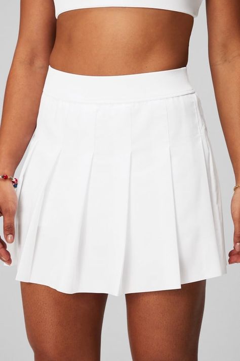 Pleated Skirt With Built-In Short White Pleated Tennis Skirt, Female Activewear, White Pleated Skirt, Black Skort, Athletic Skort, Athletic Skirt, Pleated Tennis Skirt, Flounce Skirt, Micro Skirt