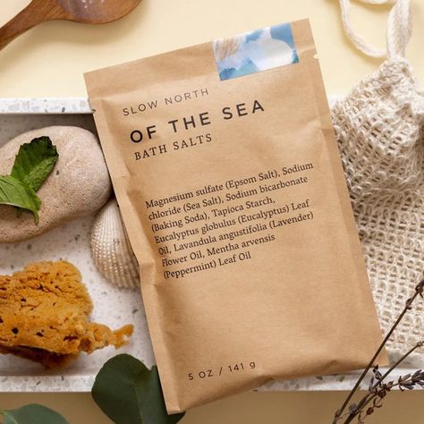 Our all-natural bath salts feature a custom blend of therapeutic salts and pure essential oils and will tint your water a gorgeous turquoise hue for an even better sensory experience. To use: Add full packet running a bath. Let dissolve. Soak & enjoy. Natural Bath Salts, Car Diffuser Essential Oils, Pop Up Market, Magnesium Sulfate, Scented Sachets, Peppermint Leaves, Oil Diffuser Blends, Natural Bath, Sodium Bicarbonate