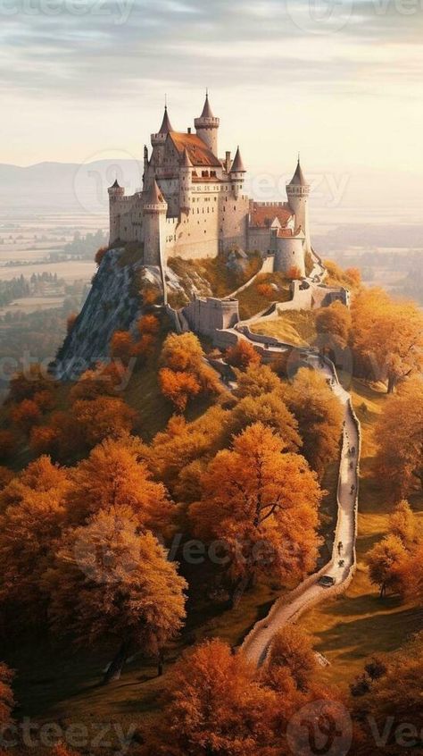 AI Generative Medieval old castle in Celje city Slovenia Travel outdoor touristic background with amazing panoramic autumn view Autumn Castle, Autumn Court, Slovenia Travel, Old Castle, Fantasy Book, Fantasy Books, Slovenia, Book 1, Vector Free