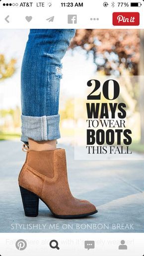 Low Boots Outfit How To Wear, Tan Ankle Boots Outfit, Tan Boots Outfit, Mode Shoes, Rolled Up Jeans, Mode Tips, Cute Boots, Looks Style, Mode Inspiration