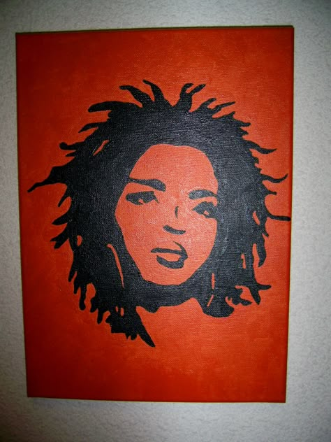 Lauryn Hill Lauryn Hill Art Painting, Lauryn Hill Painting, Lauryn Hill Tattoo, Hill Painting, Lauren Hill, Art Hacks, Lauryn Hill, Diy Canvas Art Painting, Diy Canvas Art