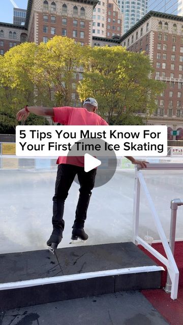 Jean-Philippe Eyelom | Skating Instructor on Instagram: "Tired of holding the boards? 🫣 Secret tip at the end and here’s 5 skating tips to help you on your first time ice skating:

*Wear a helmet & wrist guards if it’s your very first time. I’m taking risks by not wearing any protective gears..

1. Bend your knees and keep your back straight. Try to aligned your hips with your head

2. Duck Walk to move forward. Point your toes out, skates in a “V” and take small steps

3. Hold your knees if you’re losing balance

4. Combine step 2 & 3 to work on your balance and confidence on the ice

5. Look in front of you and not down 

Secret Tip: Transfer your weight from left to right or vice versa. 

📍: Pershing Square Downtown LA @holidayicerinkdtla 

Follow to learn how NOT to fall when ice ska Ice Skating Tips, Ice Skating Beginner, How To Ice Skate, Pershing Square, Skating Tips, Taking Risks, Jean Philippe, Ice Skate, Small Steps