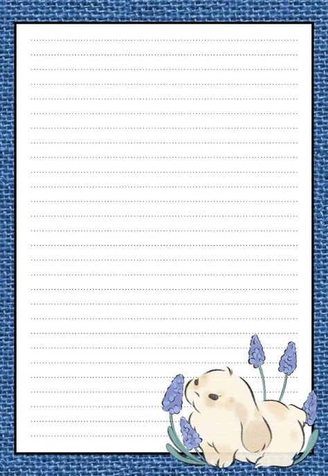 Cute Letter Template, Letter Template Aesthetic, Kotak Bento, Notebook Paper Template, Writing Paper Template, Memo Pad Design, Writing Paper Printable Stationery, Note Writing Paper, Writing Paper Printable