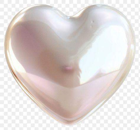 Transparent App Icons Png, App Icons Transparent Background, Aesthetic Icons Transparent, Icons Transparent Background, Transparent Icons, Aesthetic Pngs, Pearl Background, Aesthetic Heart, Heart 3d