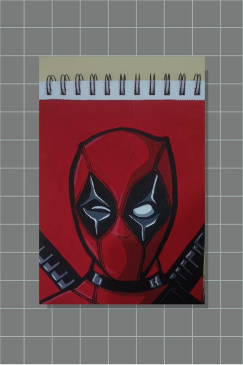 Deadpool Canvas Painting, Deadpool Painting, Spiderman Painting, Gouache Color, Painting Canvases, Mehndi Art Designs, Mehndi Art, Art Designs, Ideas Style