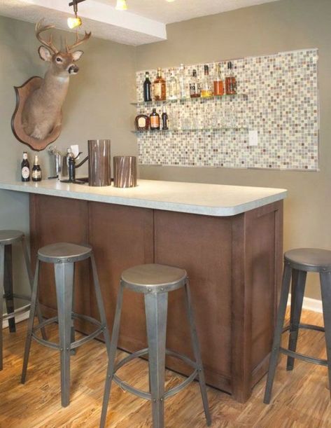 Home Mini Bar, Basement Bar Area, Home Bar Plans, Bar Plans, Home Bar Design, Basement Kitchen, Man Cave Home Bar, Small Basements, Home Bar Designs