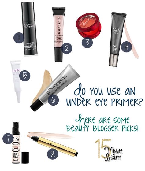 Best Under Eye Primers!  Look less tired and like you have a flawless complexion. Look Less Tired, Under Eye Primer, Under Eye Fillers, Dark Circles Under Eyes, Top Beauty, Eye Primer, Beat Face, Moisturizing Body Wash, Beauty Queen