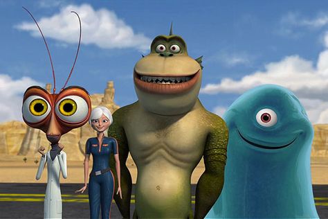 Monsters vs Aliens The Missing Link Monsters Vs Aliens, Dr Cockroach, Sanjay And Craig, Rabbids Invasion, Monsters Vs Aliens, Hulk Character, Jimmy Neutron, Animation Movies, Seth Rogen