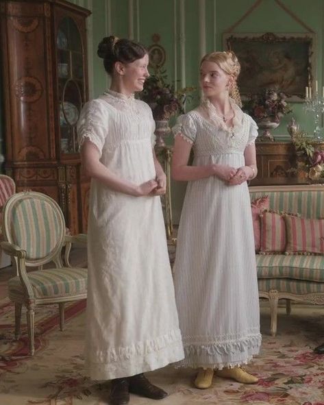 Emma. Emma 2020 Costumes, Emma Movie Aesthetic, Emma Costumes, Witch Girlfriend, Medieval Elf, Regency Shoes, Harriet Smith, Emma Movie, Regency Aesthetic