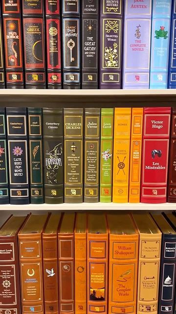 Canterbury Classics on Instagram: "There’s just something about a shelf full of classics... 😍😍 ⁠ #slefiesaturday #canterburyclassics #classiclit #shelfies #bookdecor #classicbooks #bookish #bookworm #bookstagram #bibliophile #bookshelf #colorfulbooks" Visual Wishlist, Carley Fortune, Canterbury Classics, Bookworm Aesthetic, Tree Hut, Meus Pins, Library Books, Canterbury, Book Decor