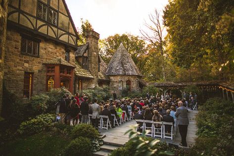 Wedding Venues Blue, Castle Wedding Ceremony, Castle Dark, Poconos Wedding, New Hope Pennsylvania, Philadelphia Wedding Venues, Dark Wedding Theme, Bucks County Pennsylvania, Pa Wedding Venues