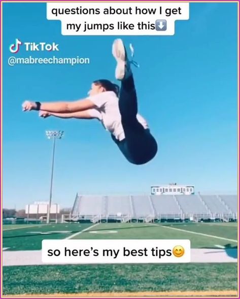 Split Jump Drills, Types Of Cheer Jumps, Cheerleading Stretches For Jumps, How To Get Flexible Fast For Cheer, Stretches For Jumps, Tumbling Workout Exercises, Toe Touches Workout Cheer, Cheer Toe Touch Tips, Cheerleading Workouts For Beginners