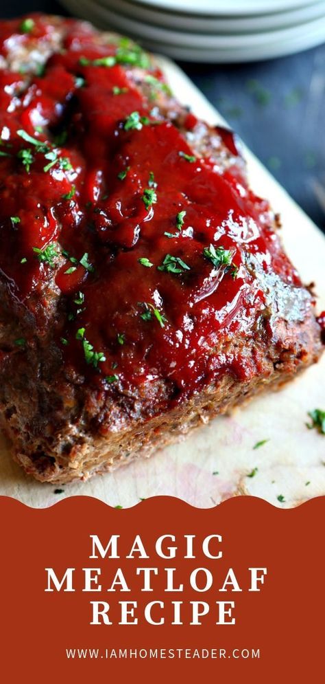 This is it, the ultimate comfort food. This Meatloaf Recipe is not only easy, simple, and delicious, but it has an amazing magical surprise in the middle!  It is juicy, saucy, and full of flavor. Your family will get excited to eat this! Meatloaf Cake, Homesteading Recipes, Weekend Food, Beef Meals, Loaf Recipes, Meatloaf Recipe, Recipes Quick, Dinner Appetizers, Ultimate Comfort Food